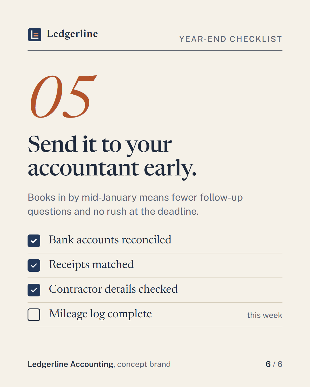 Your year-end bookkeeping checklist, slide 6